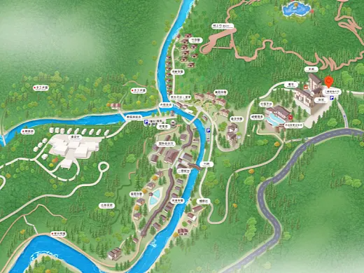 乐东结合景区手绘地图智慧导览和720全景技术，可以让景区更加“动”起来，为游客提供更加身临其境的导览体验。